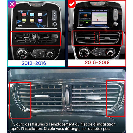 Autoradio connecté JUNSUN pour Renault Clio 4 2017-2019 Carplay