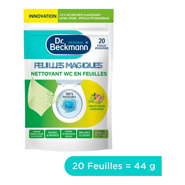 Nettoyant DR BECKMANN Feuilles Magiques – WC – Fraîcheur Agrumes