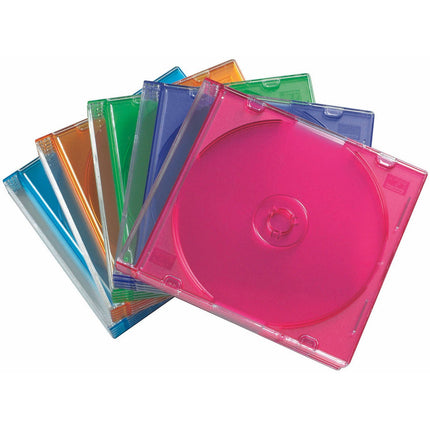 Boite à CD/DVD HAMA Slim CD pack de 25 Différents coloris