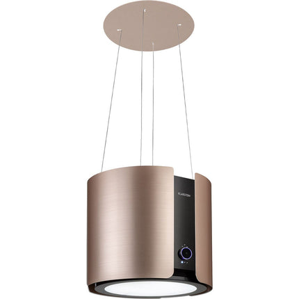 Hotte décorative îlot KLARSTEIN Skyfall îlot Ø 45 cm 402 m³/h LED noir
