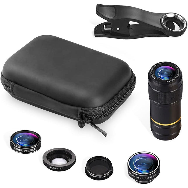 Objectif smartphone AVIZAR Téléobjectif, Fisheye Grand Angle Macro