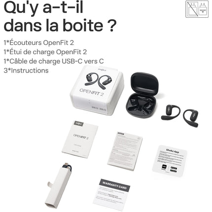 Ecouteurs sport SHOKZ OpenFit 2