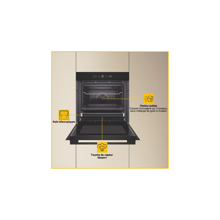 Four encastrable fonction vapeur WHIRLPOOL WK5BAFS81PM1S