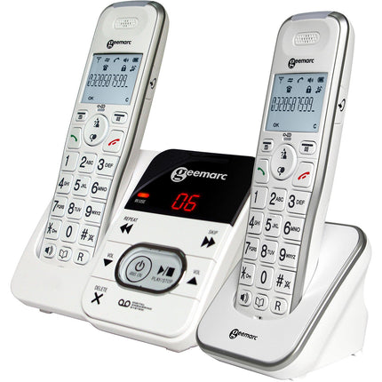 Téléphone sans fil GEEMARC Amplidect 295-2 Blanc