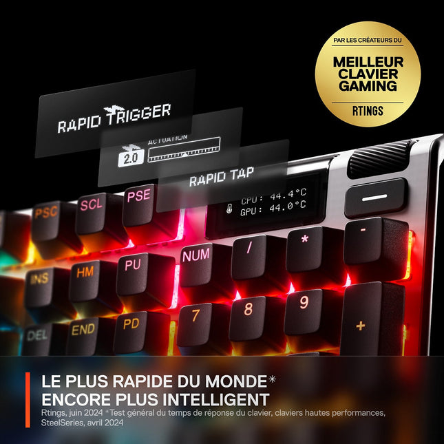 Clavier gamer STEELSERIES APEX PRO GEN 3 - FR