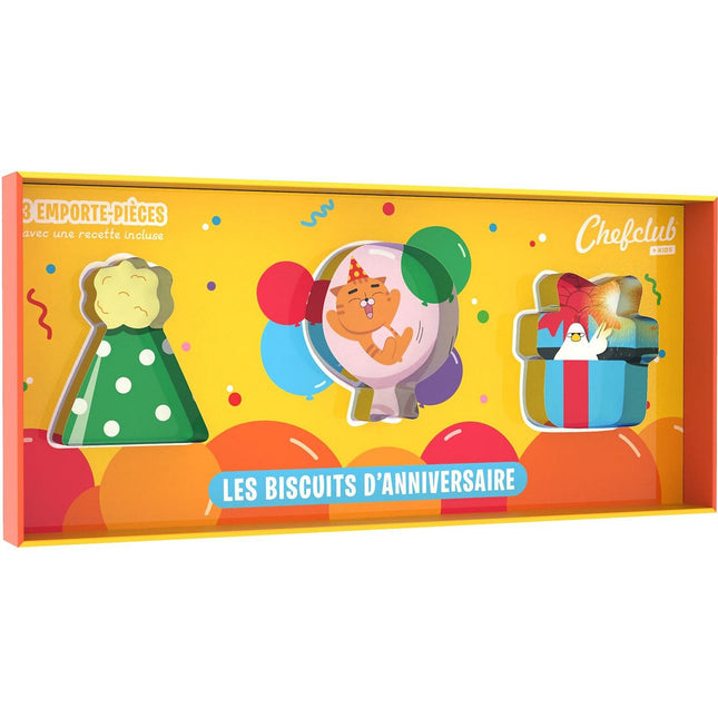 Emporte pièces CHEFCLUB les biscuits d'anniversaire