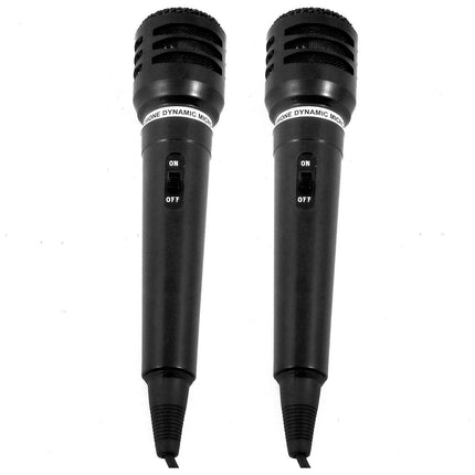 Micro KOOL.STAR Lot de 2 microphones dynamiques unidrect