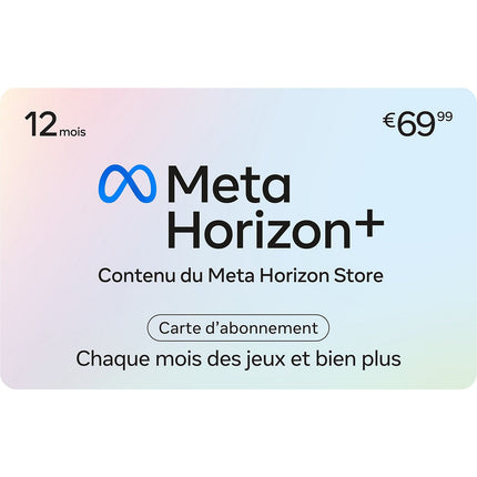 Carte cadeau META Meta Horizon + 12M Subscription