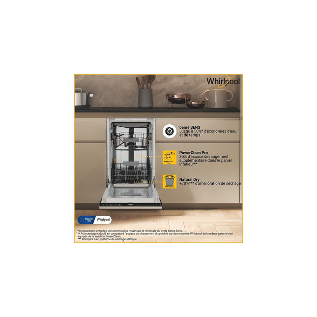 Lave vaisselle encastrable WHIRLPOOL WH6IC11BS7LA0