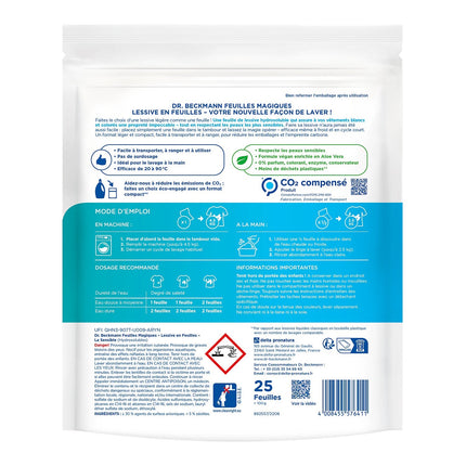 Lessive DR BECKMANN Feuilles Magiques - La Sensible x25 lavages