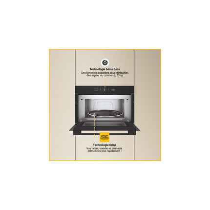 Micro ondes grill encastrable WHIRLPOOL WMD54MBF