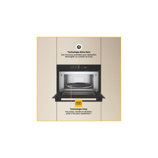 Micro ondes grill encastrable WHIRLPOOL WMD54MBF
