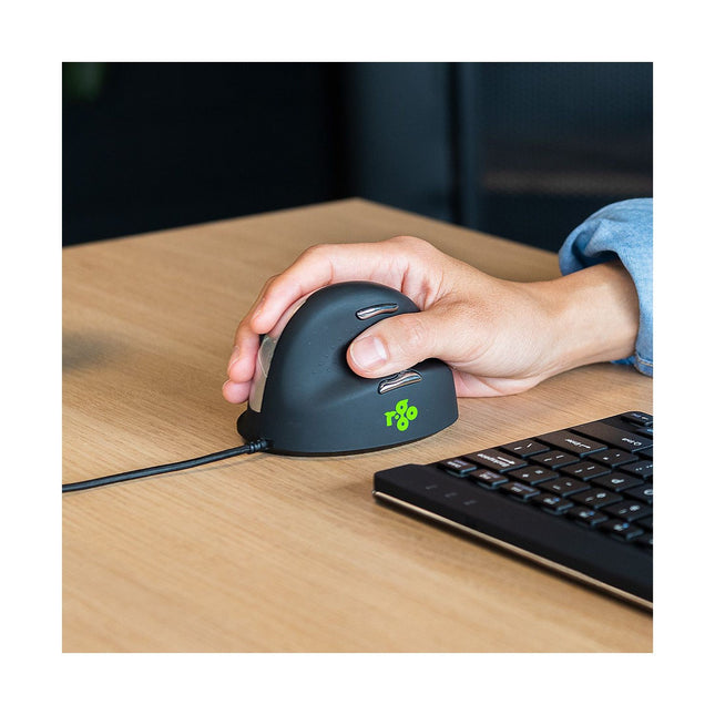 Souris filaire R-GO-TOOLS Souris Ergonomique, droiter, noir