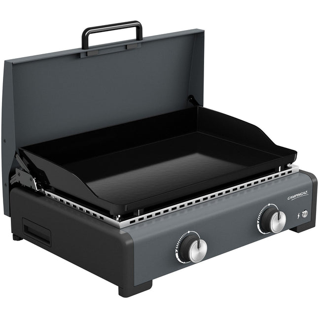 Plancha gaz CAMPINGAZ SIGMA 2 2210869 noir 2 brûleurs à poser, 58x36 cm