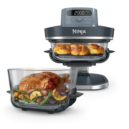 Friteuse sans huile NINJA CRISPi PRO 7-en1, 2 récipients en verre de 5.7 et 2.3L, AS101EULG