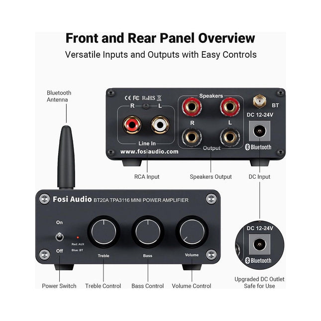 Amplificateur HiFi FOSI AUDIO BT20A