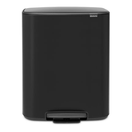 Poubelle de cuisine tri sélectif BRABANTIA à Pédale Bo 2X30L Matt Black