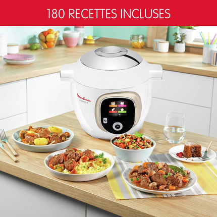 Cookeo MOULINEX COOKEO BLANC 180R + Extra Crisp YY5584FB