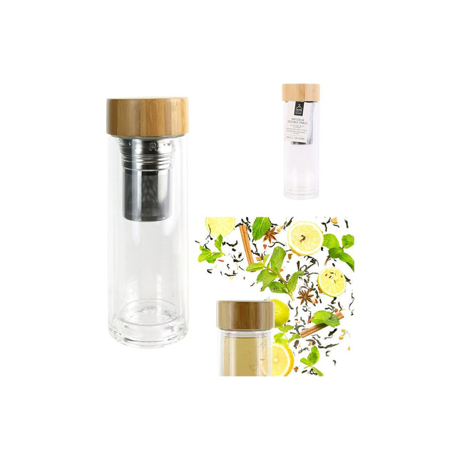 Bouteille COOK CONCEPT de transport double paroi infuseur à thé