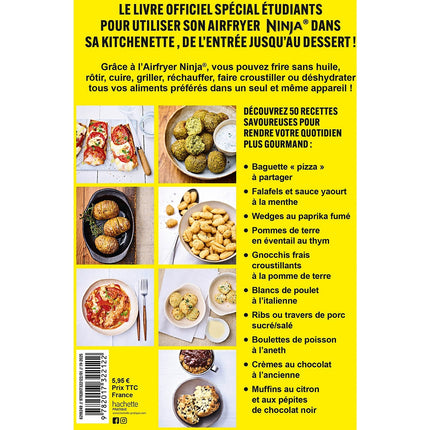 Livre de cuisine HACHETTE Ninja : Airfryer Recettes Etudiants