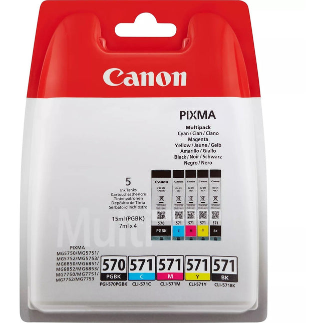 Accessoire imprimante 3D CANON PGI-570 PB + CLI-571 B/C/M/Y