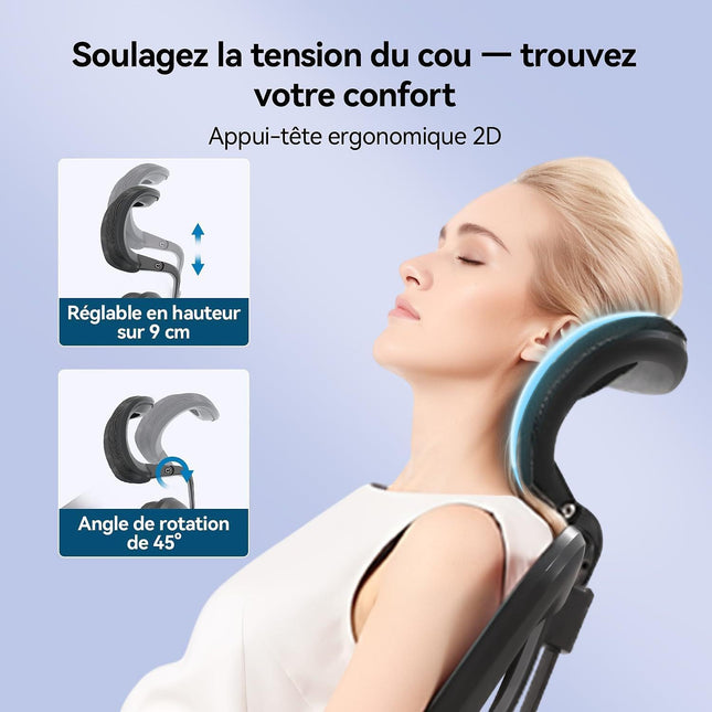 Fauteuil ergonomique SIHOO M57 chaise ergonomique mesh noir