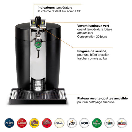 Tireuse à bière KRUPS YY2932FD Beertender Noir