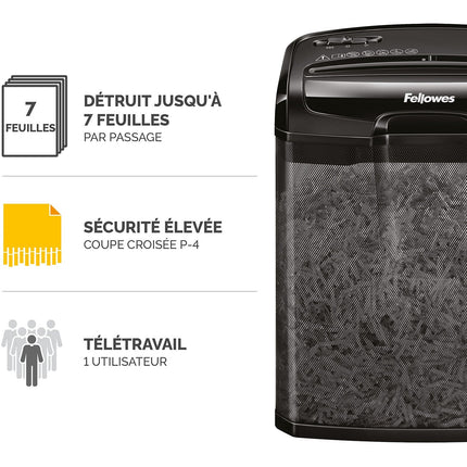 Destructeur FELLOWES M-7CM