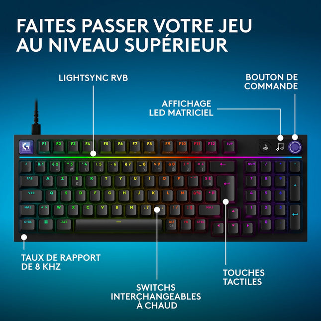 Clavier gamer LOGITECH G316 X 98 Noir