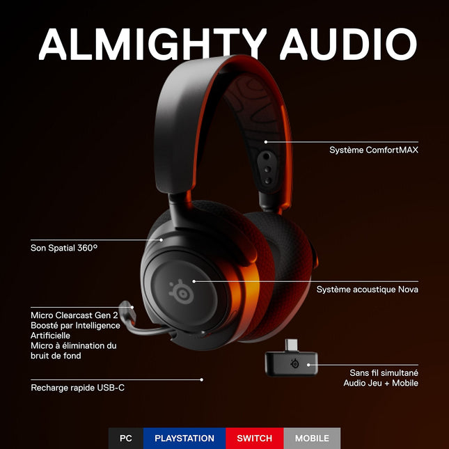 Casque gamer STEELSERIES Arctis Nova