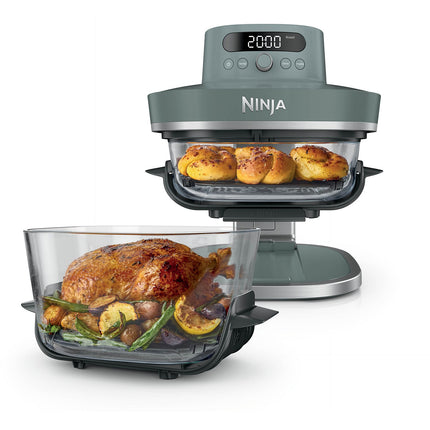 Friteuse sans huile NINJA CRISPi PRO 7-en1, 2 récipients en verre de 5.7 et 2.3L, AS101EULG