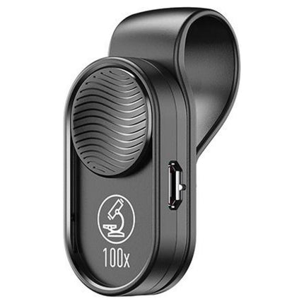 Objectif smartphone AVIZAR Zoom 100X + Anneau LED 30mAh - Noir