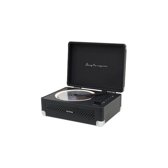 Platine CD PRIXTON Boogie Bluetooth, Radio FM et AUX, Noir