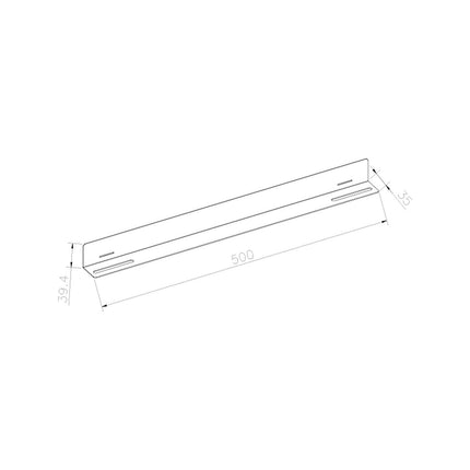 Accessoire rack KIMEX Kit 2 rails pour rack / baie 19", 500mm