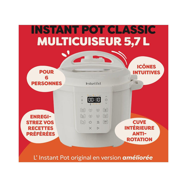 Multicuiseur INSTANT POT Classic 5,7L Sea Salt