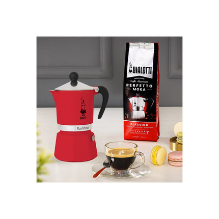 Cafetière italienne BIALETTI Rainbow 6 tasses red