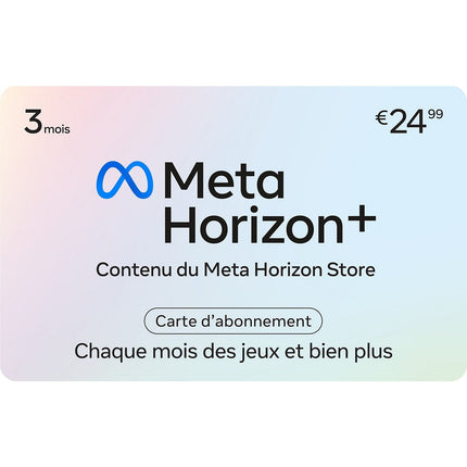 Carte cadeau META META HORIZON 3Mois