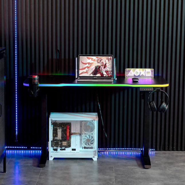 Bureau gamer AMSTRAD AMS-DESK120T-LED-VORTEX