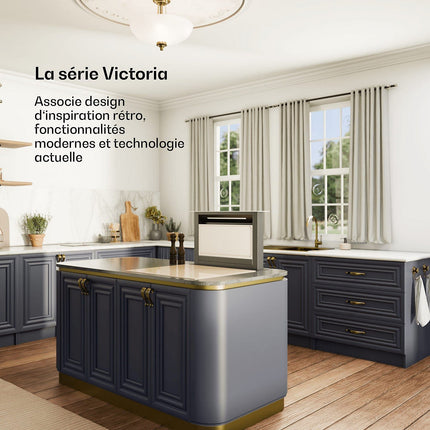 Hotte escamotable KLARSTEIN Victoria Downdraft 60cm 713,8 m³/h Beige
