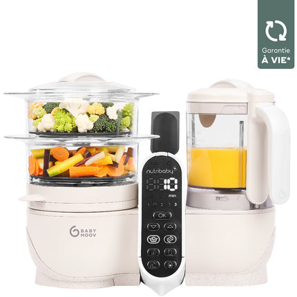 Mixeur Cuiseur Bébé BABYMOOV Nutribaby + Opal Green