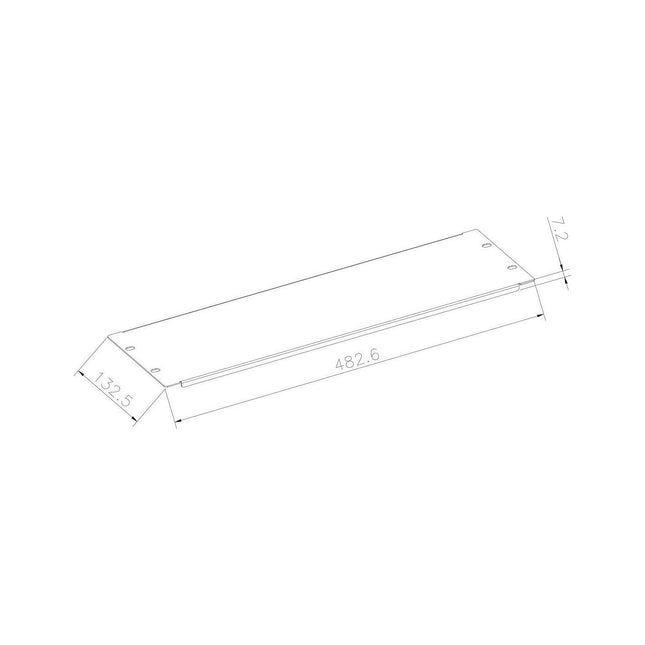 Accessoire rack KIMEX Panneau d´obturation pour baie 19" 4U