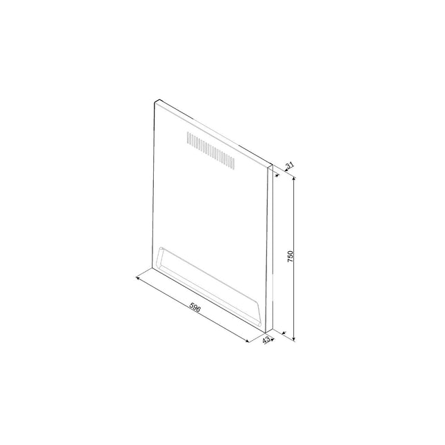 Crédence SMEG KIT1TR6N