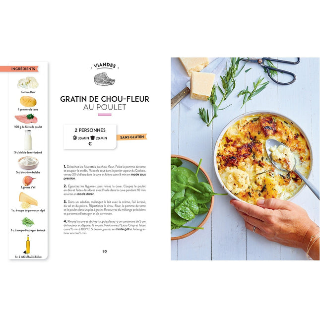 Livre de cuisine DESSAIN ET TOLRA Recettes au Cookeo extra crisp