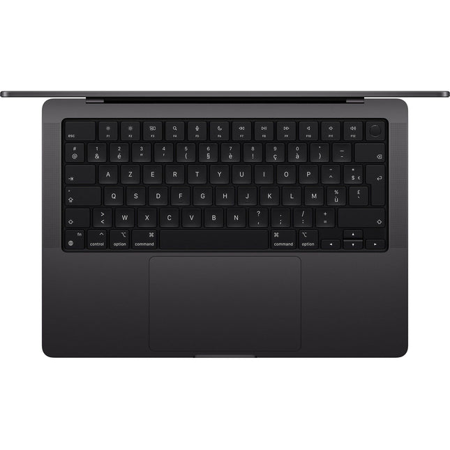 Ordinateur Apple MACBOOK Pro 14" Puce M4 Pro CPU 14 / GPU 20 coeurs Mémoire RAM 48Go Stockage 2To SSD XDR Noir sidéral