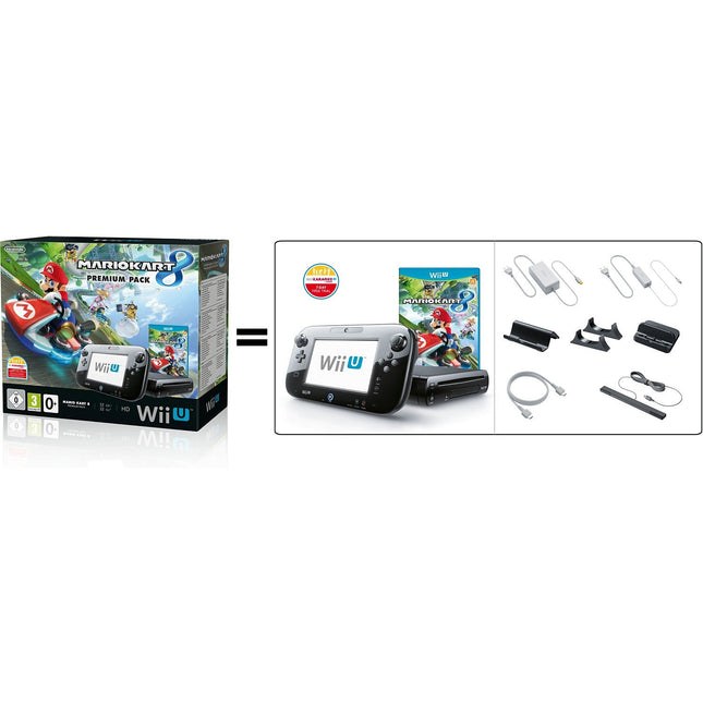 Console Wii U NINTENDO Wii U 32Go Mario Kart 8 Reconditionné