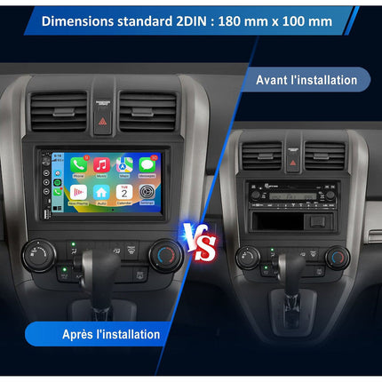 Autoradio connecté JUNSUN 7" GPS KAM Avec écran Carplay