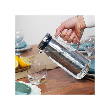 Carafe filtrante COOKUT en verre Inox Filtrante