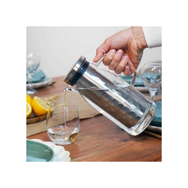 Carafe filtrante COOKUT en verre Inox Filtrante
