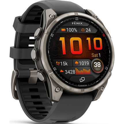 Montre sport GARMIN Fenix 8 Pro Multisports GPS AMOLED IP6X BT Wi-Fi Gris / Noir