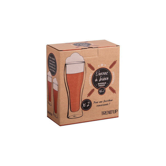 Verre TREND'UP Set de 2 gobelets à bière double parois